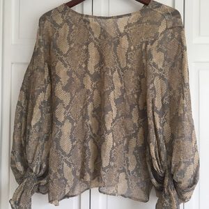 Snake pattern blouse